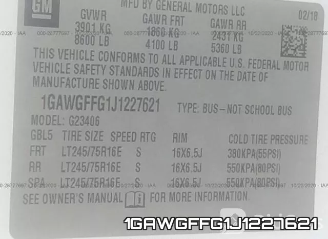 1GAWGFFG1J1227621 фото 9