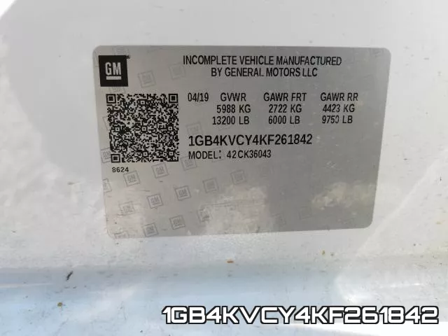 1GB4KVCY4KF261842 фото 2