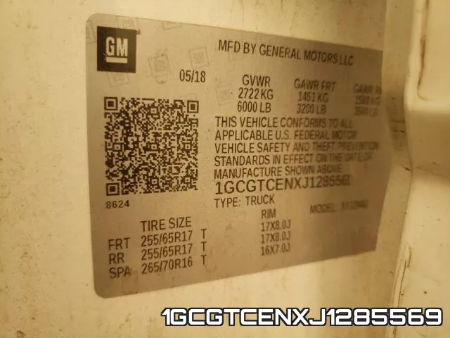 1GCGTCENXJ1285569 фото 2