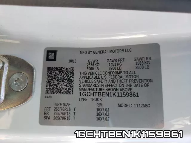 1GCHTBEN1K1159861 фото 2