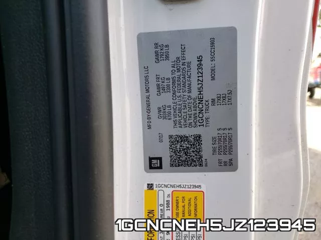 1GCNCNEH5JZ123945 фото 2