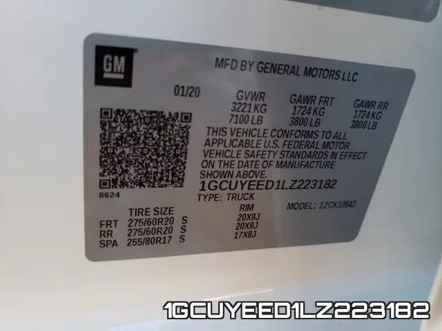 1GCUYEED1LZ223182 фото 2