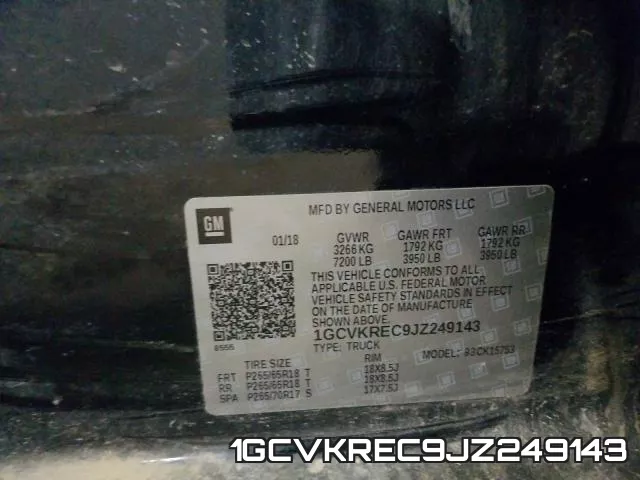 1GCVKREC9JZ249143 фото 2