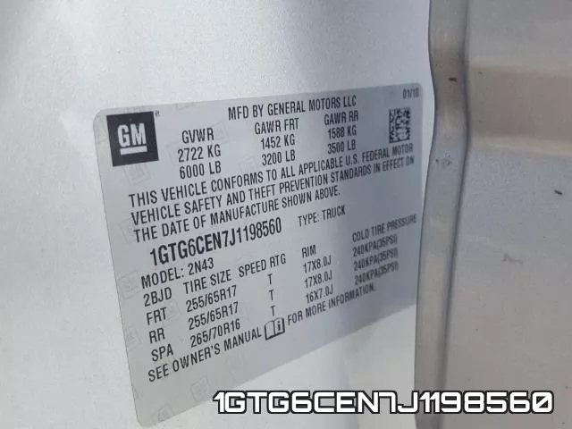 1GTG6CEN7J1198560 фото 2