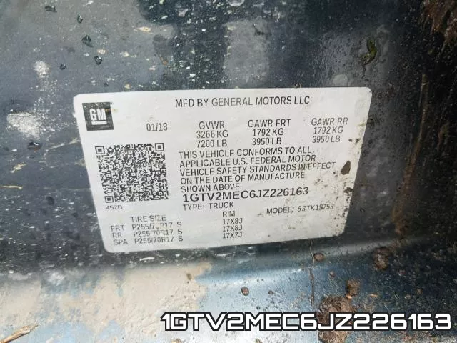 1GTV2MEC6JZ226163 фото 2