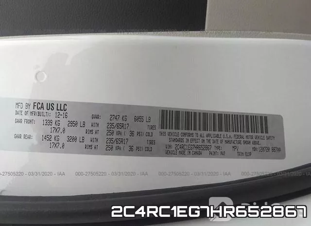 2C4RC1EG7HR652867 фото 9