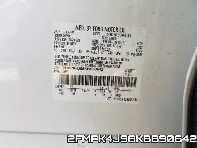 2FMPK4J98KBB90642 фото 2