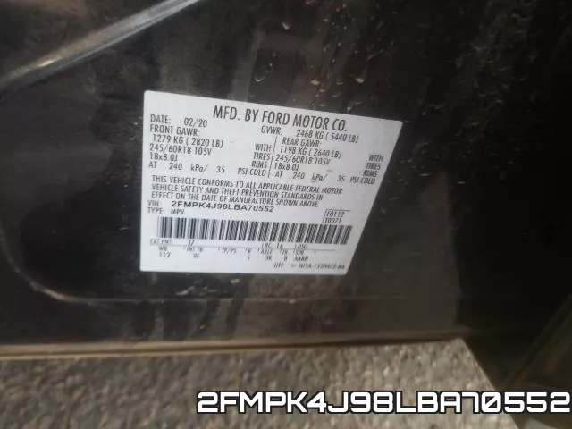 2FMPK4J98LBA70552 фото 2