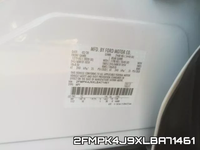 2FMPK4J9XLBA71461 фото 2