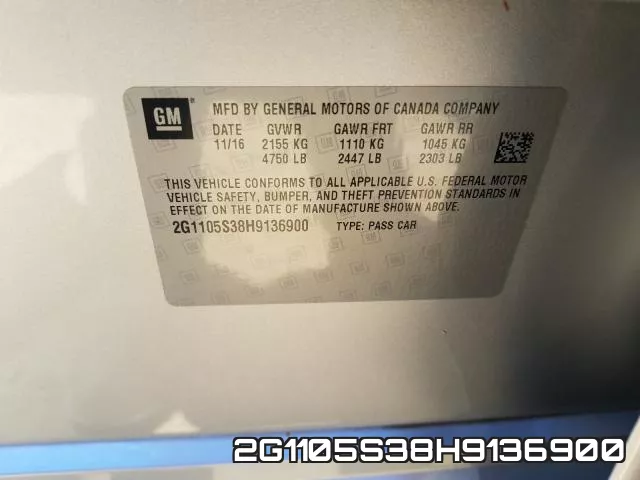 2G1105S38H9136900 фото 2