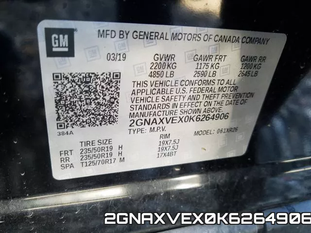 2GNAXVEX0K6264906 фото 2