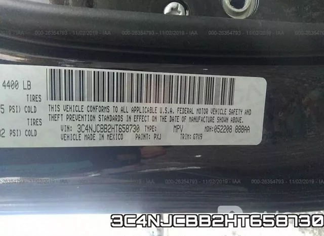 3C4NJCBB2HT658730 фото 10