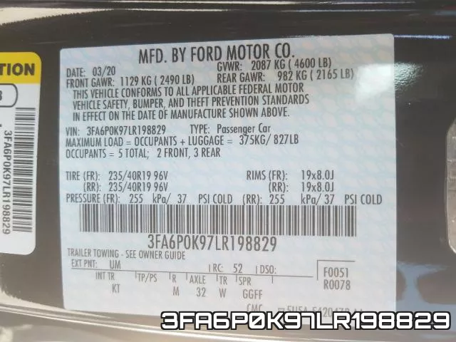 3FA6P0K97LR198829 фото 2