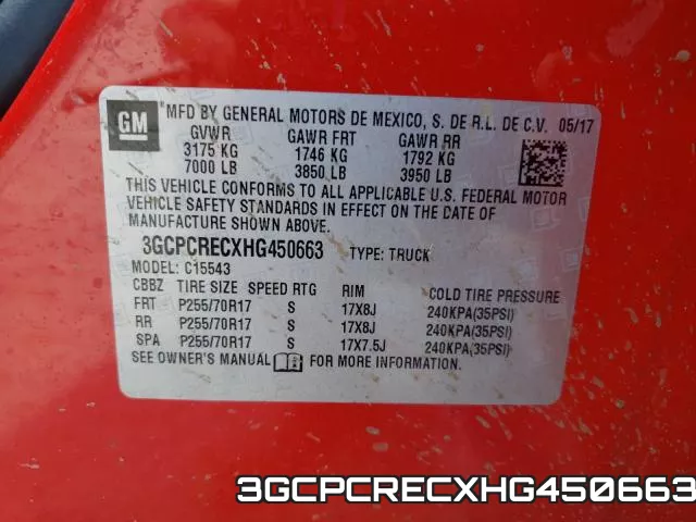 3GCPCRECXHG450663 фото 2