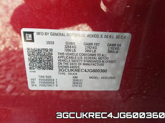 3GCUKREC4JG600360 фото 2