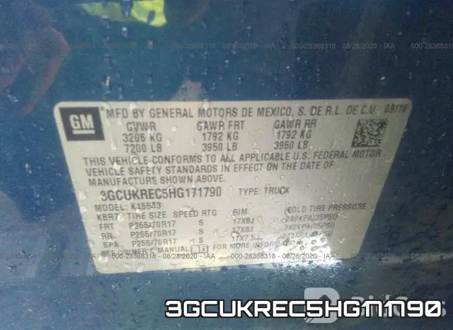3GCUKREC5HG171790 фото 10