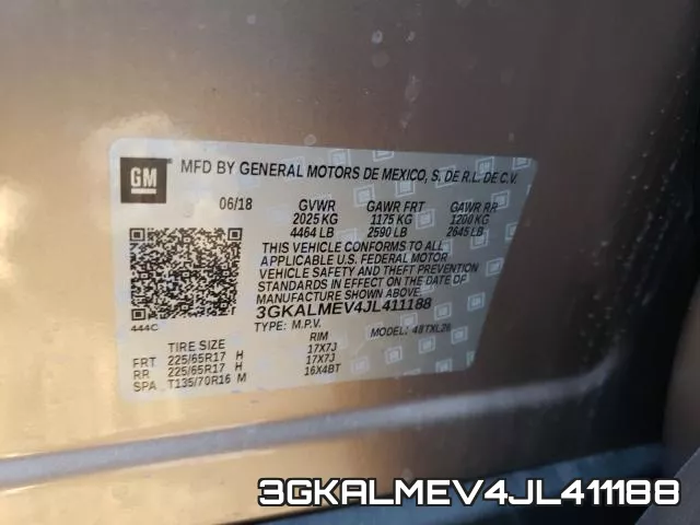 3GKALMEV4JL411188 фото 2