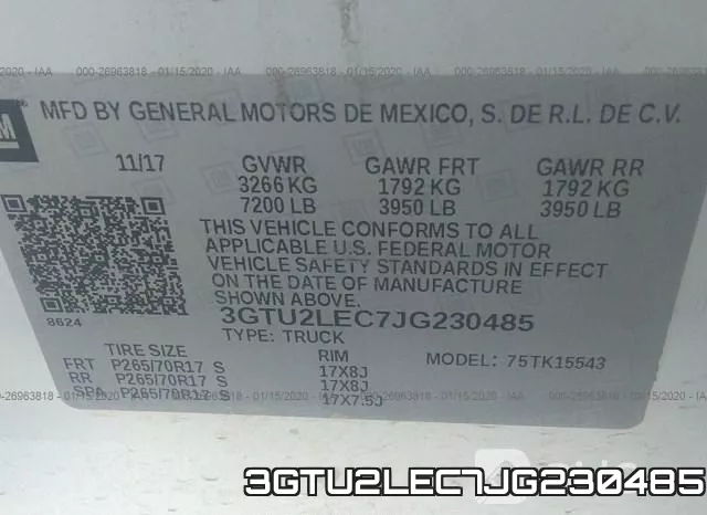 3GTU2LEC7JG230485 фото 10