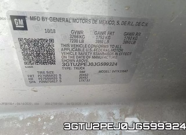 3GTU2PEJ0JG599324 фото 10