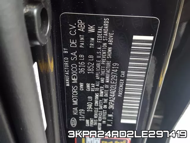 3KPA24AD2LE297419 фото 2
