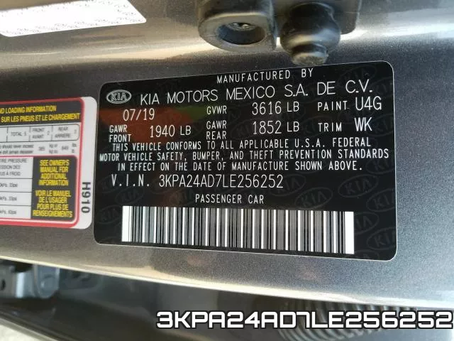 3KPA24AD7LE256252 фото 2