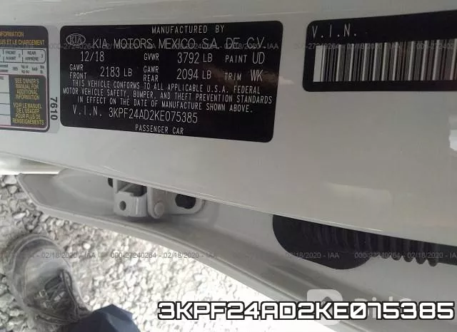 3KPF24AD2KE075385 фото 10