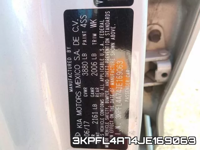 3KPFL4A74JE169063 фото 2