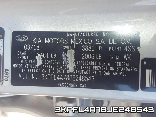 3KPFL4A78JE248543 фото 2