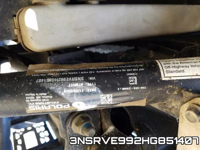 3NSRVE992HG851407 фото 2