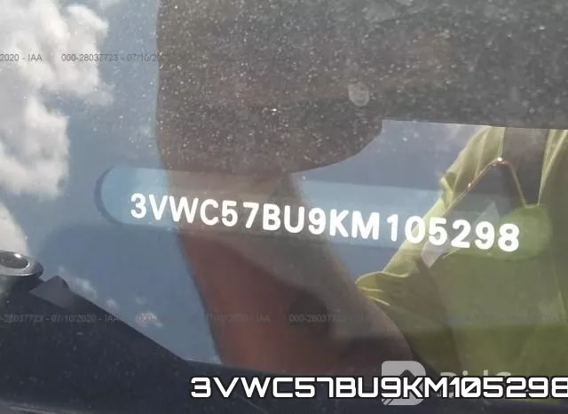 3VWC57BU9KM105298 фото 10