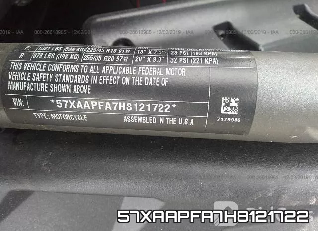 57XAAPFA7H8121722 фото 2