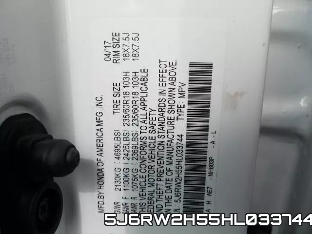 5J6RW2H55HL033744 фото 2