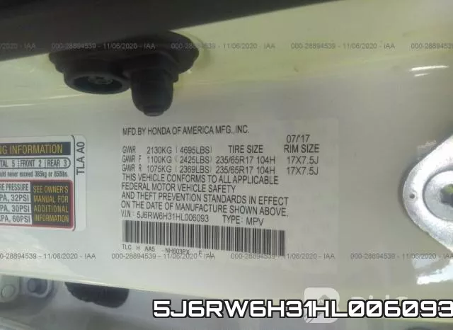 5J6RW6H31HL006093 фото 10