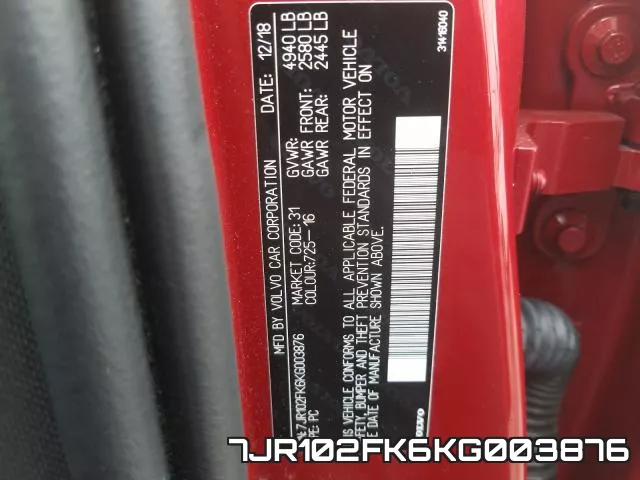 7JR102FK6KG003876 фото 2