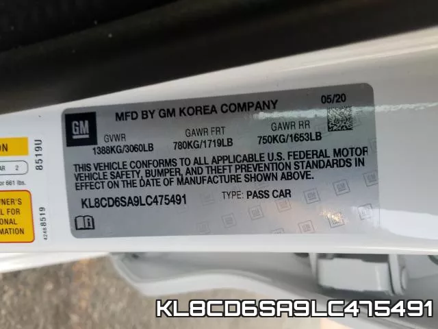 KL8CD6SA9LC475491 фото 2