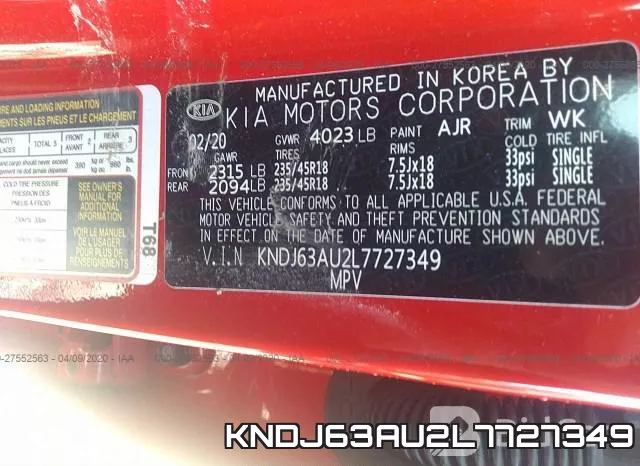 KNDJ63AU2L7727349 фото 10