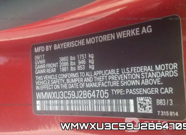WMWXU3C59J2B64705 фото 10