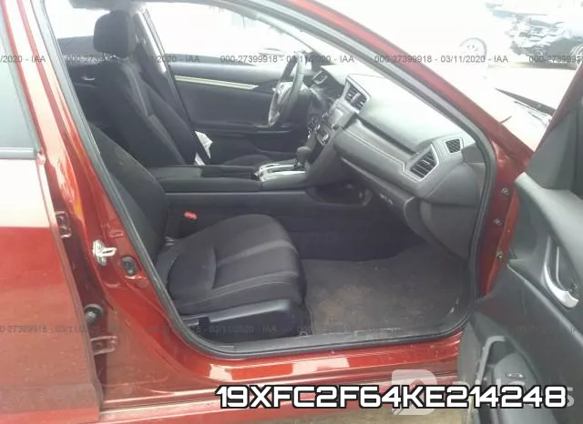 19XFC2F64KE214248 фото 6