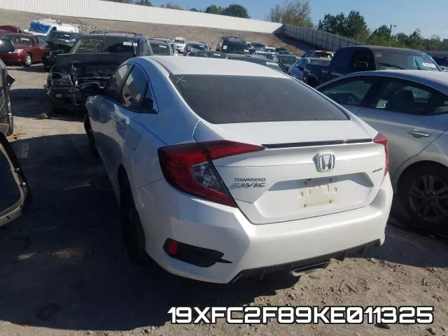 19XFC2F89KE011325 фото 4