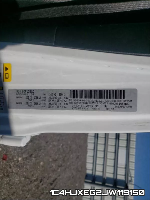 1C4HJXEG2JW119150 фото 2
