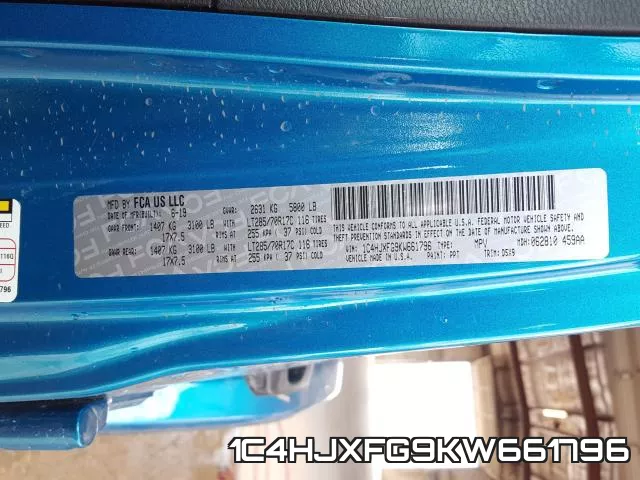 1C4HJXFG9KW661796 фото 2