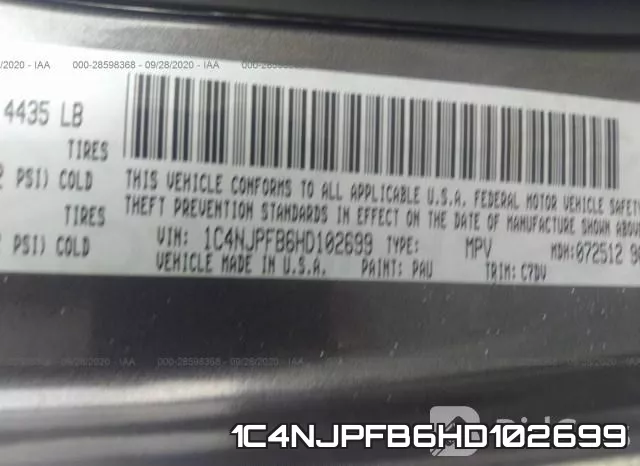 1C4NJPFB6HD102699 фото 10
