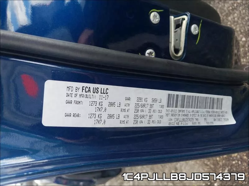 1C4PJLLB8JD574379 фото 2