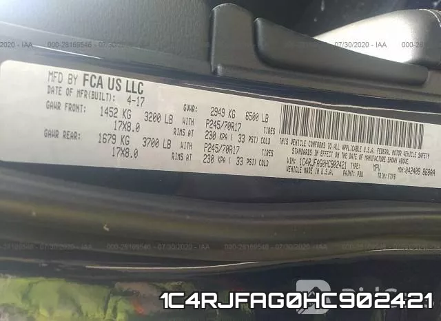 1C4RJFAG0HC902421 фото 10