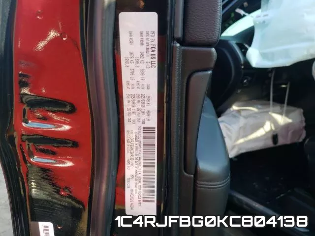 1C4RJFBG0KC804138 фото 2