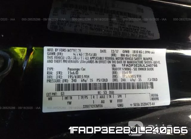 1FADP3E28JL240766 фото 10