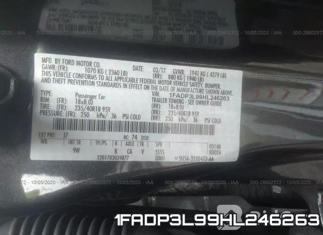 1FADP3L99HL246263 фото 10