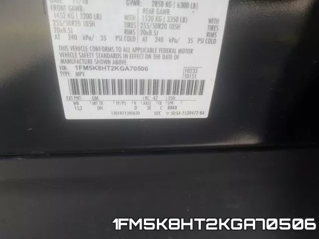 1FM5K8HT2KGA70506 фото 2