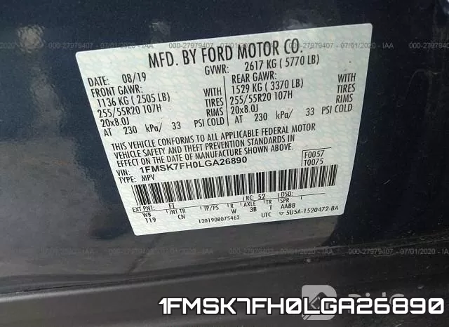 1FMSK7FH0LGA26890 фото 10