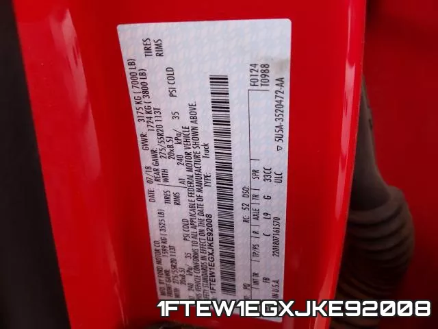1FTEW1EGXJKE92008 фото 2
